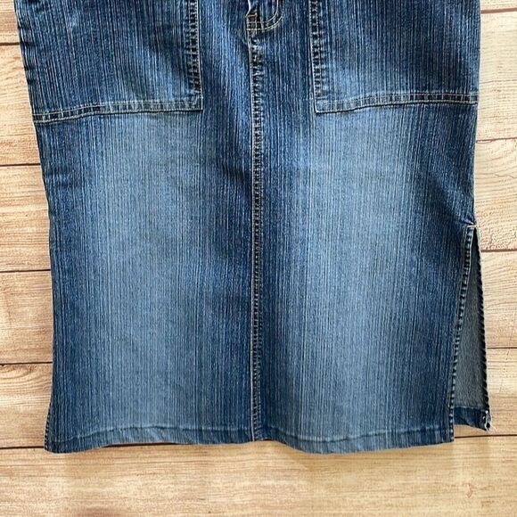 VINTAGE SQUEEZE BY STEPHEN HARDY DENIM SKIRT - Picture 3 of 5